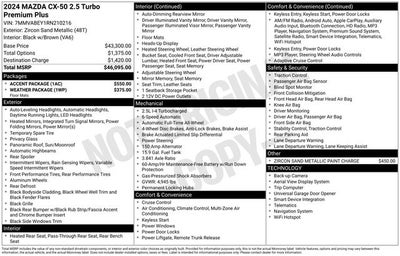 2024 Mazda CX-50 2.5 Turbo Premium Plus Package