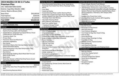 2024 Mazda CX-50 2.5 Turbo Premium Plus Package