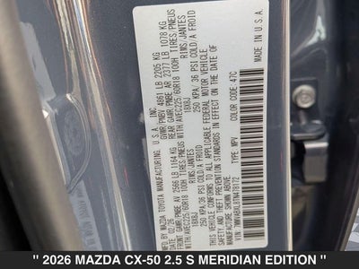 2026 Mazda CX-50 2.5 S Meridian Edition