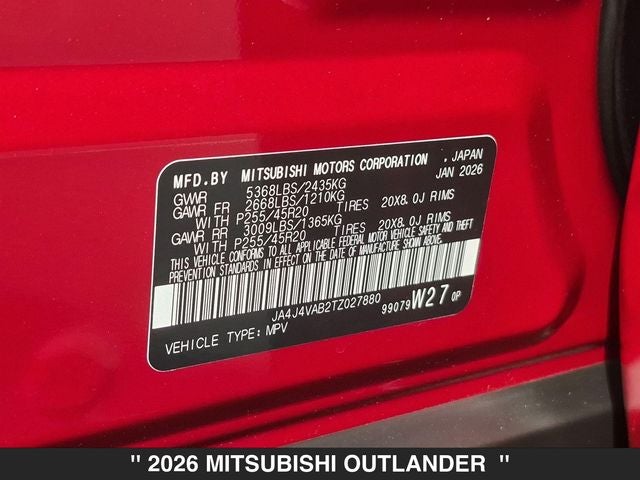 2026 Mitsubishi Outlander Ralliart