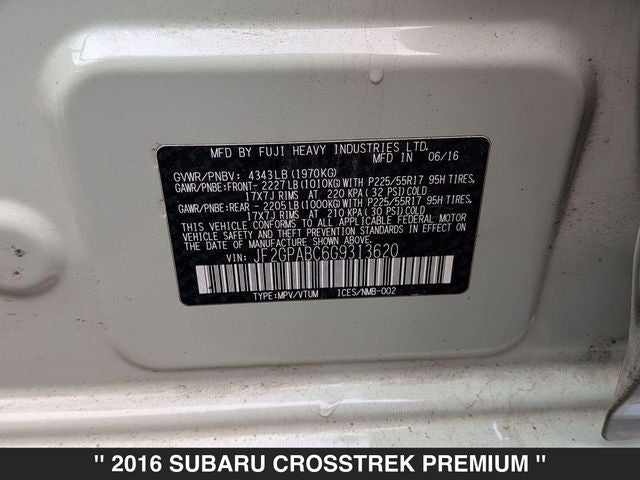 2016 Subaru Crosstrek 2.0i Premium