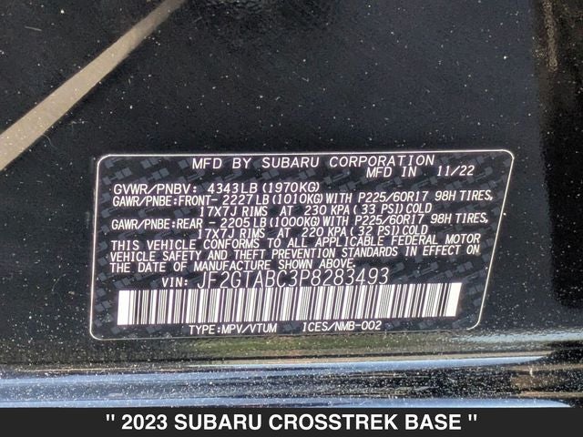 2023 Subaru Crosstrek Base