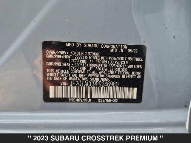 2023 Subaru Crosstrek Premium