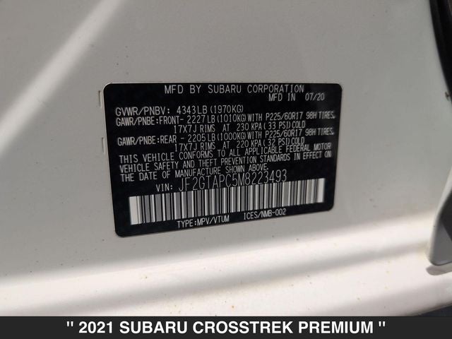 2021 Subaru Crosstrek Premium