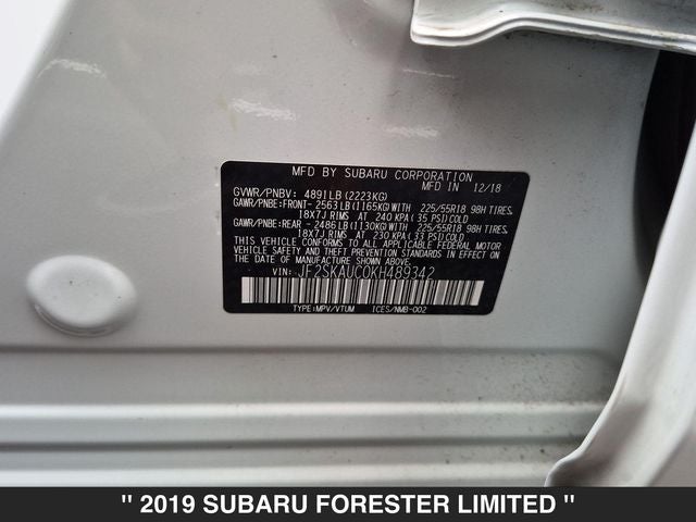 2019 Subaru Forester Limited LIMITED