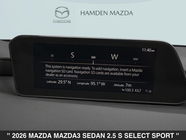 2026 Mazda Mazda3 Sedan 2.5 S Select Sport