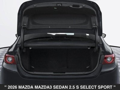 2026 Mazda Mazda3 Sedan 2.5 S Select Sport