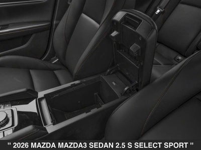2026 Mazda Mazda3 Sedan 2.5 S Select Sport