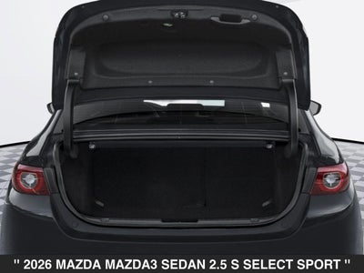2026 Mazda Mazda3 Sedan 2.5 S Select Sport