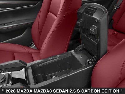 2026 Mazda Mazda3 Sedan 2.5 S Carbon Edition AWD