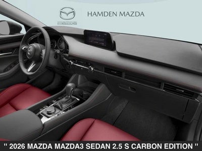 2026 Mazda Mazda3 Sedan 2.5 S Carbon Edition AWD