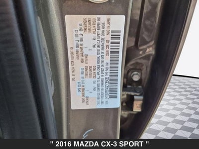 2016 Mazda CX-3 Sport