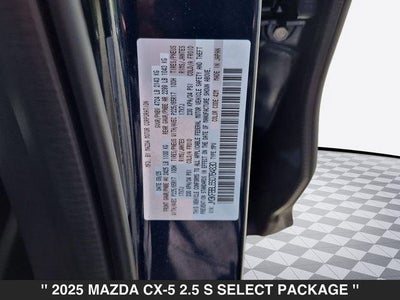 2025 Mazda CX-5 2.5 S Select Package
