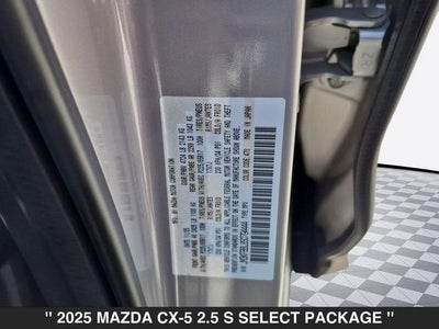 2025 Mazda CX-5 2.5 S Select Package