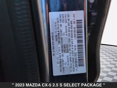 2023 Mazda CX-5 2.5 S Select Package