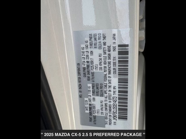 2025 Mazda CX-5 2.5 S Preferred AWD