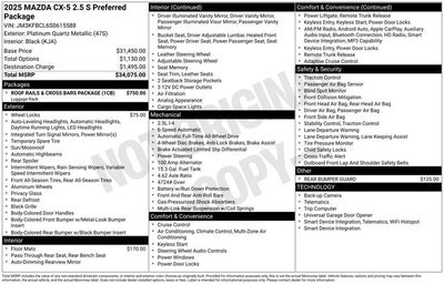 2025 Mazda CX-5 2.5 S Preferred Package