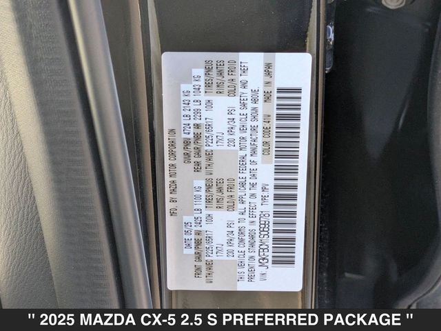 2025 Mazda CX-5 2.5 S Preferred Package