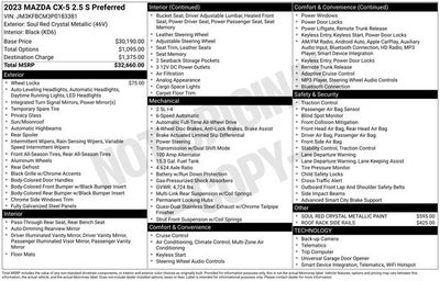 2023 Mazda CX-5 2.5 S Preferred Package