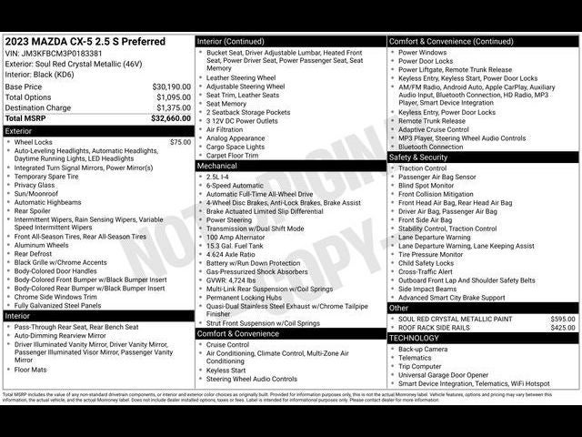 2023 Mazda CX-5 2.5 S Preferred Package