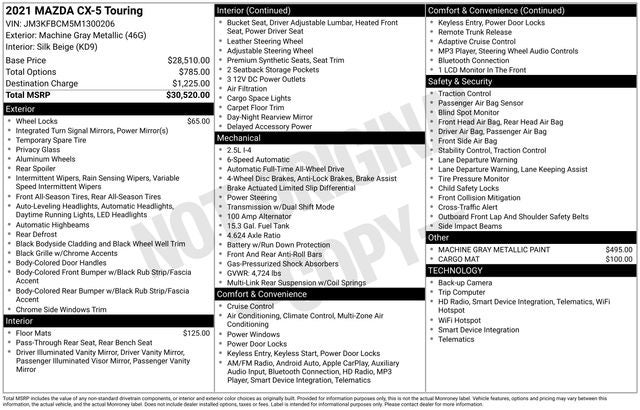 2021 Mazda CX-5 Touring