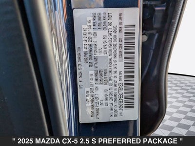 2025 Mazda CX-5 2.5 S Preferred Package