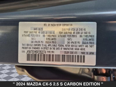 2024 Mazda CX-5 2.5 S Carbon Edition