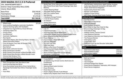 2023 Mazda CX-5 2.5 S Preferred Package
