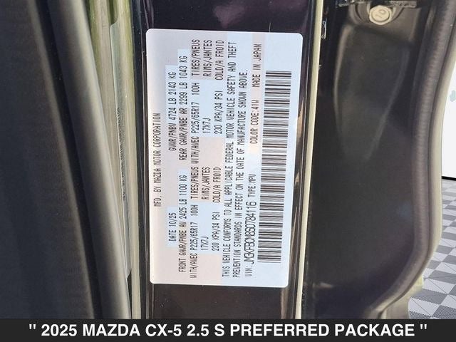 2025 Mazda CX-5 2.5 S Preferred Package