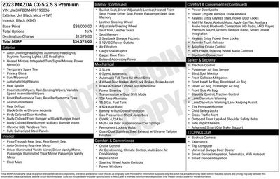 2023 Mazda CX-5 2.5 S Premium Package