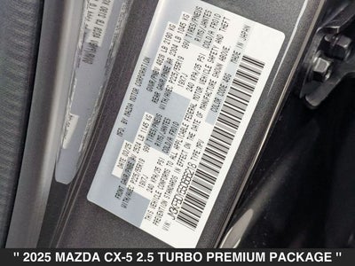 2025 Mazda CX-5 2.5 Turbo Premium