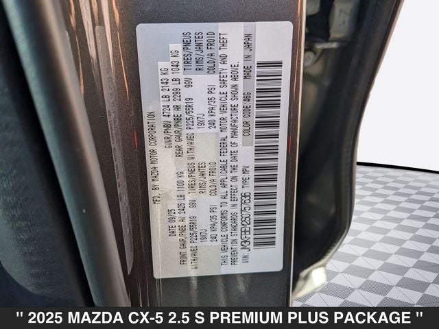2025 Mazda CX-5 2.5 S Premium Plus Package