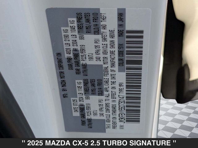 2025 Mazda CX-5 2.5 Turbo Signature