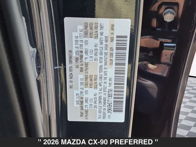 2026 Mazda CX-90 3.3 Turbo Preferred AWD