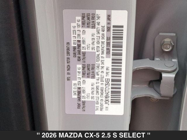 2026 Mazda CX-5 2.5 S Select