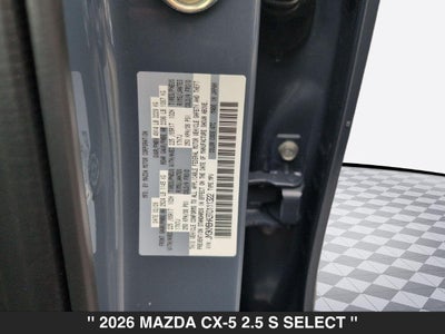 2026 Mazda CX-5 2.5 S Select AWD