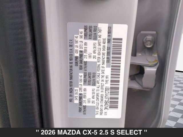 2026 Mazda CX-5 2.5 S Select