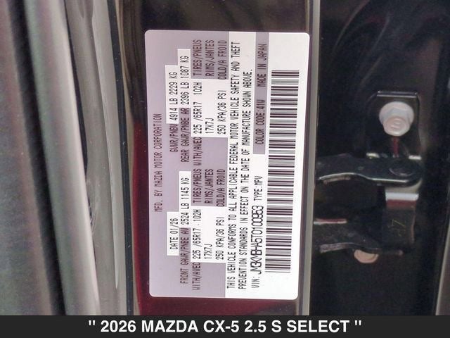 2026 Mazda CX-5 2.5 S Select AWD