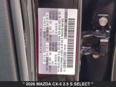 2026 Mazda CX-5 2.5 S Select AWD