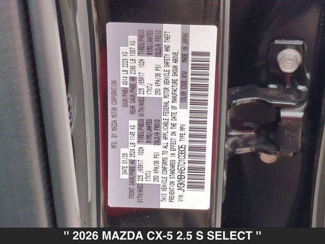 2026 Mazda CX-5 2.5 S Select AWD