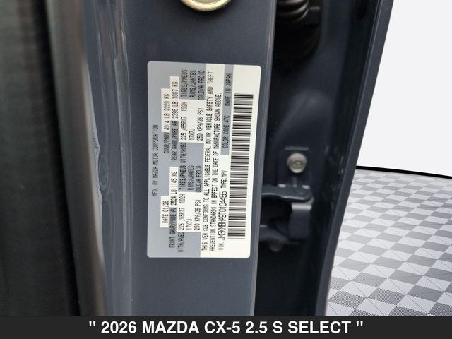 2026 Mazda CX-5 2.5 S Select