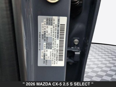 2026 Mazda CX-5 2.5 S Select AWD