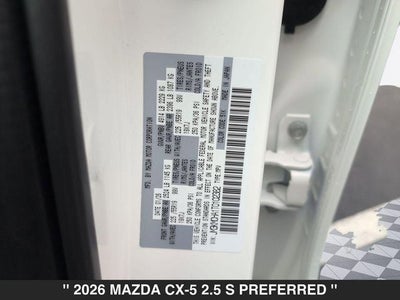 2026 Mazda CX-5 2.5 S Preferred AWD