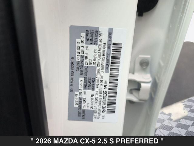 2026 Mazda CX-5 2.5 S Preferred AWD