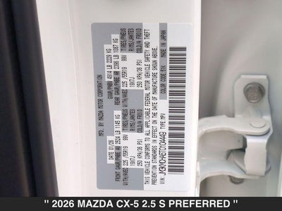 2026 Mazda CX-5 2.5 S Preferred AWD