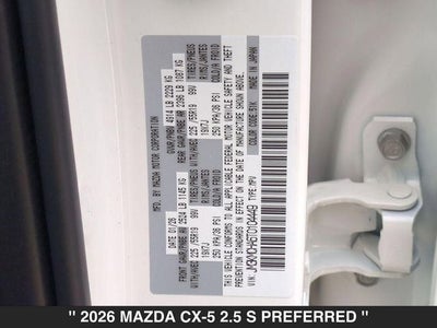 2026 Mazda CX-5 2.5 S Preferred AWD