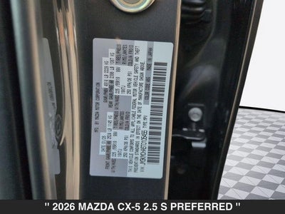 2026 Mazda CX-5 2.5 S Preferred AWD