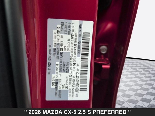 2026 Mazda CX-5 2.5 S Preferred