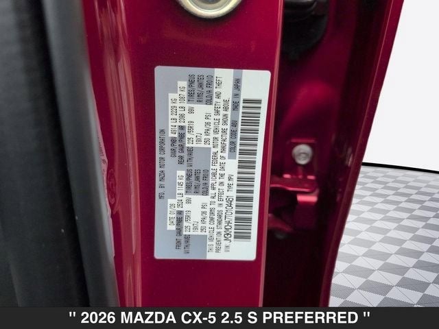 2026 Mazda CX-5 2.5 S Preferred AWD