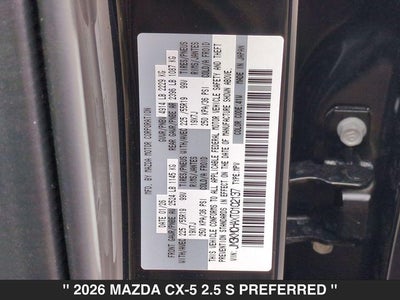 2026 Mazda CX-5 2.5 S Preferred
